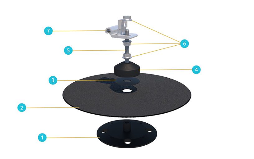 Blubase QS PV-anker Exploded view