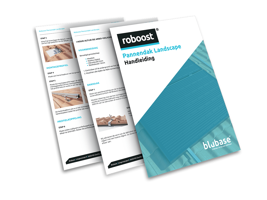 Blubase roboost Handleidingen Pannendak